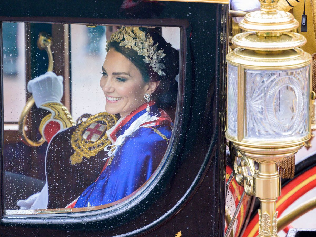 Foto: Kate Middleton, princesa de Gales, a su llegada a la coronación de Carlos III. (Reuters/Pool/Anthony Upton)