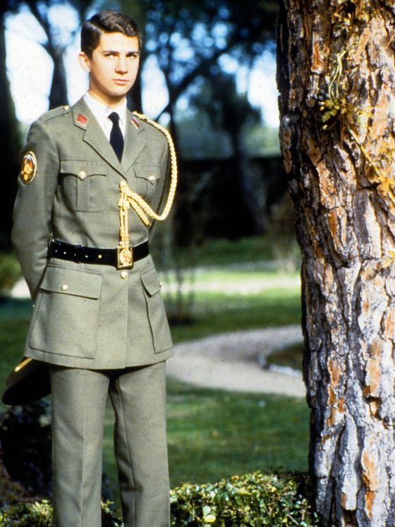 El entonces príncipe Felipe en la Academia Militar. (CP)