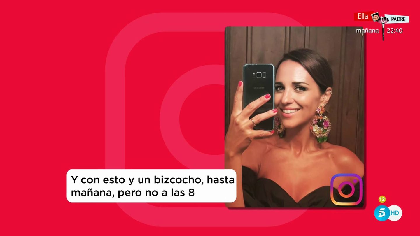 La foto de Paula Echevarría que Jordi ha prohibido en Telecinco. (Mediaset España)