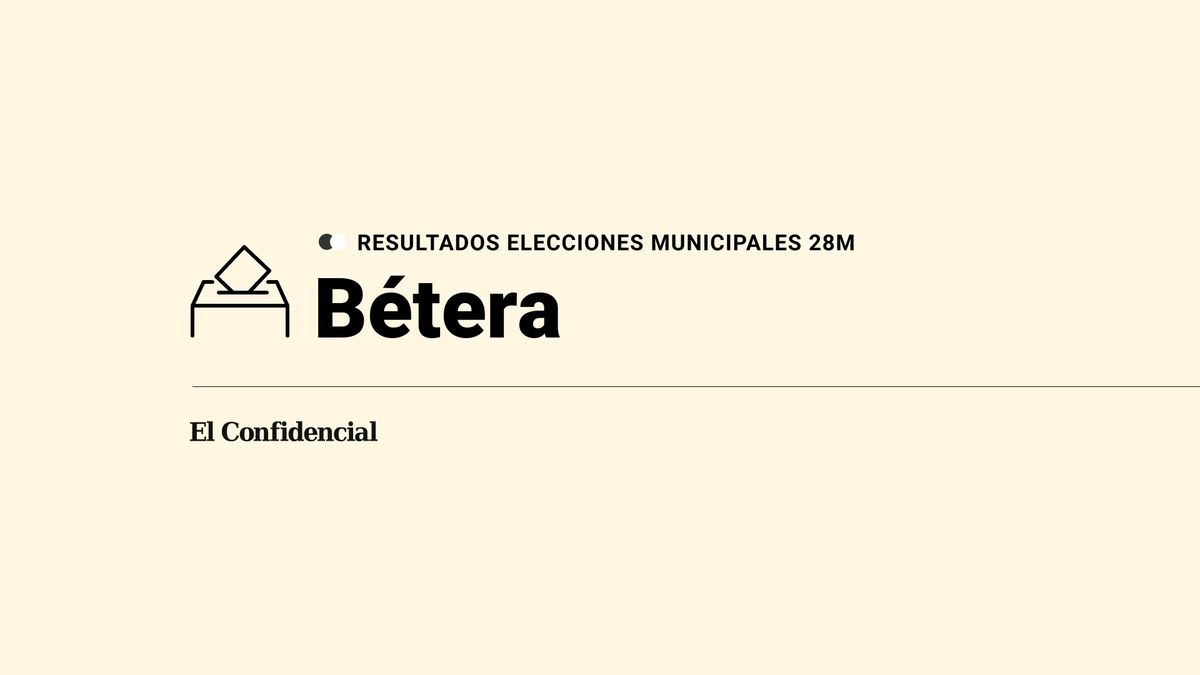 Resultados del 28 de mayo en Bétera en las elecciones municipales 2023: victoria de PP