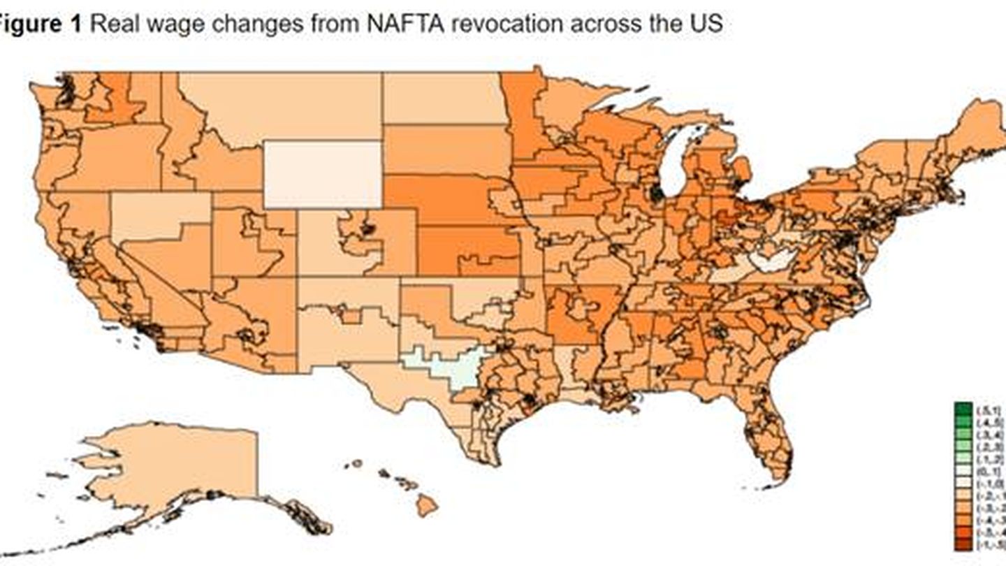 Estados afectados por NAFTA