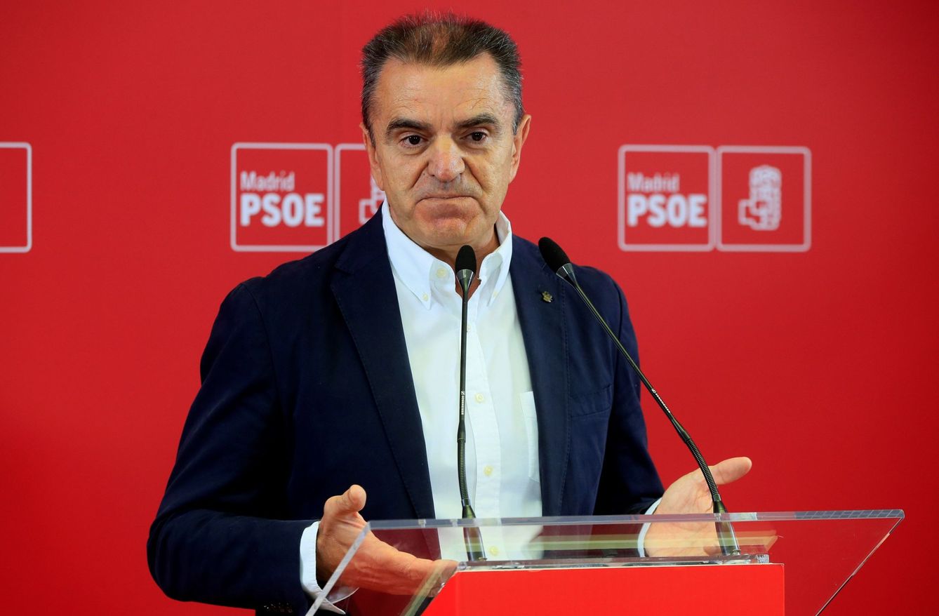 El secretario general del PSOE-M, José Manuel Franco, durante la rueda de prensa ofrecida este martes. (EFE)