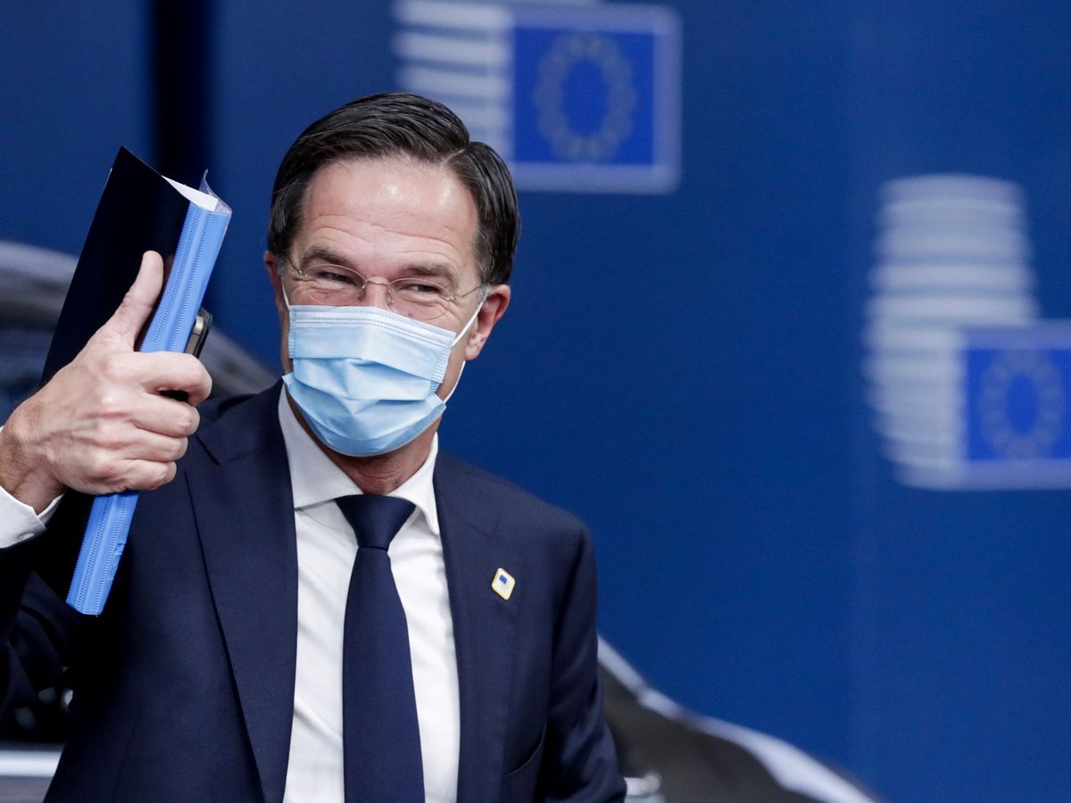 Foto: Mark Rutte en un Consejo Europeo en octubre de 2020. (Reuters)