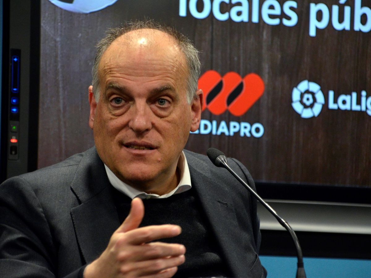 Foto: El presidente de LaLiga, Javier Tebas. (EFE/Miguel Ángel Moreno).