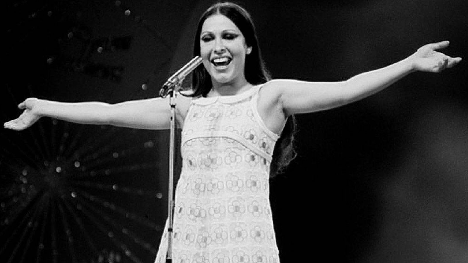 Foto: La cantante Massiel en una imagen de su actuación en Eurovisión 1968.