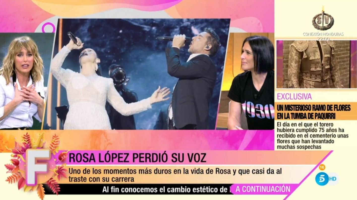 Emma García y Rosa López en 'Fiesta'. (Mediaset España)