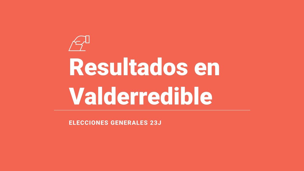 Resultados en Valderredible: votos y número de escaños de las elecciones generales 2023, en directo
