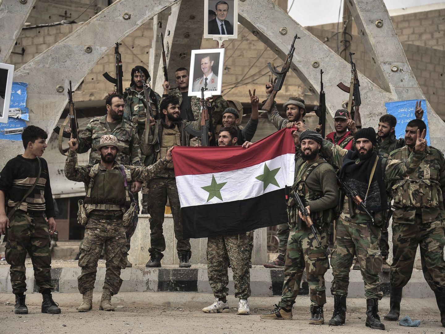 Soldados del Estado Islámico en Siria. (Efe)