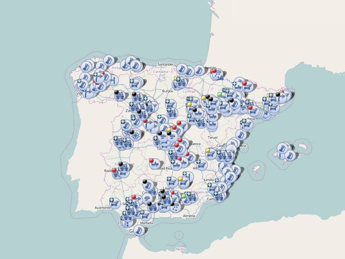Consulta en este mapa de la DGT qué carreteras están cortadas o con  incidencias por las protestas de los agricultores