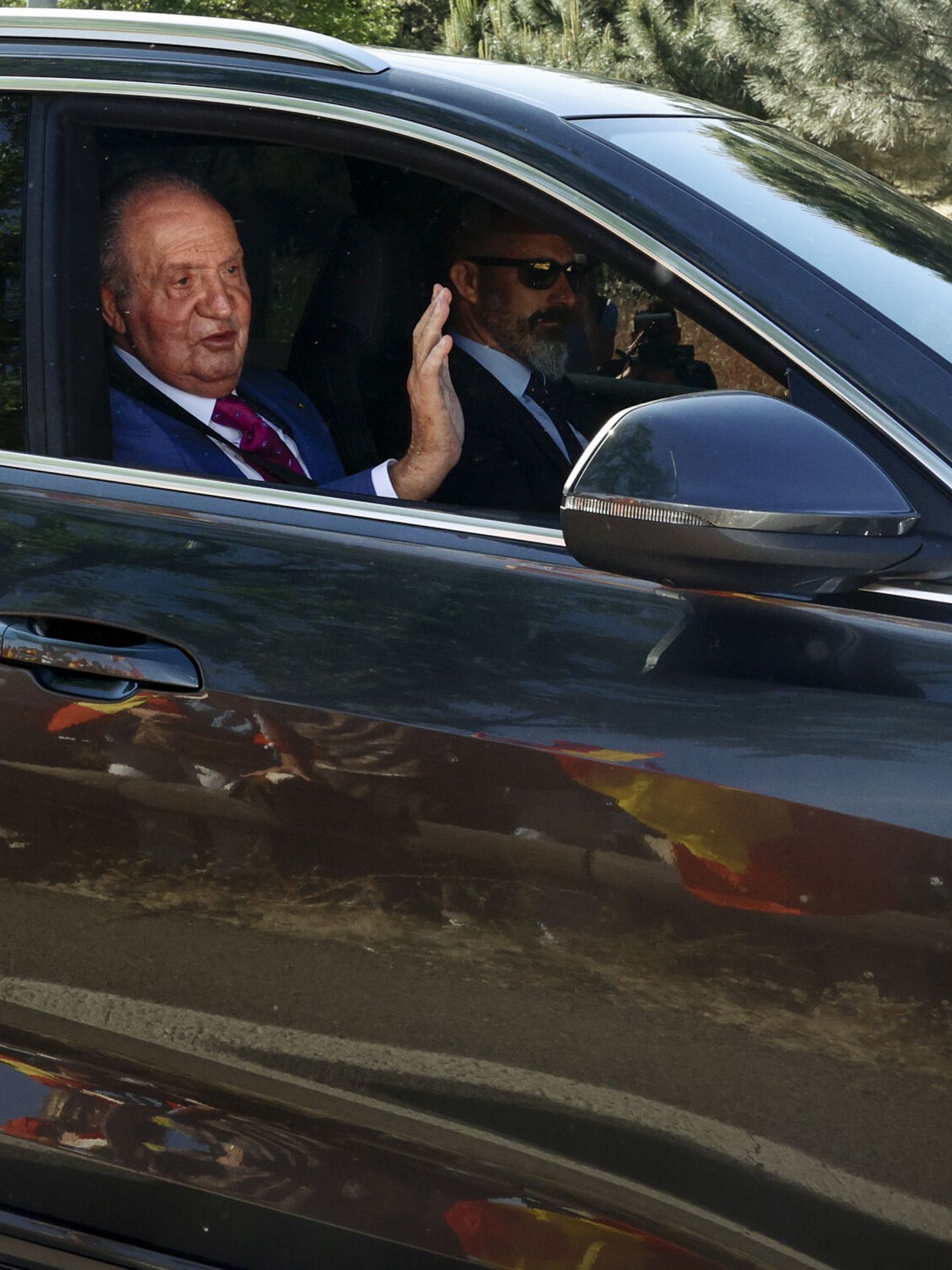 El rey Juan Carlos, llegando a Zarzuela el pasado mayo. (EFE/Rodrigo)