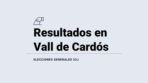 Noticia de Resultados, ganador y última hora en Vall de Cardós de las elecciones generales 2023: el PSC, fuerza más votada
