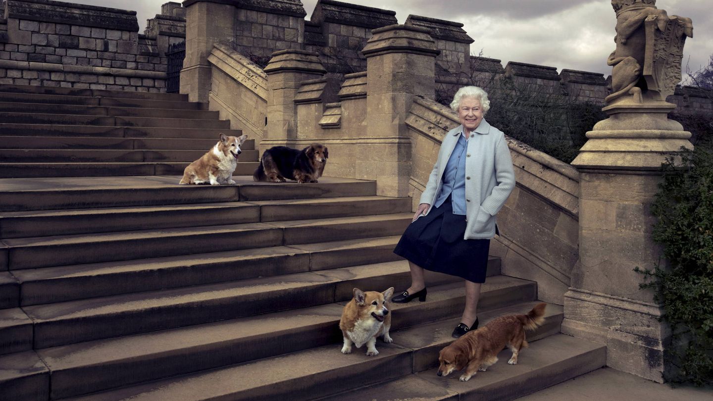 La reina Isabel, al cumplir los 90 años.