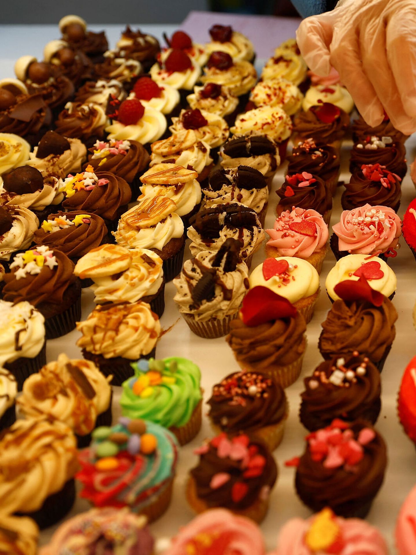 Diversos pasteles y tartaletas en una pastelería de Estados Unidos. (Reuters)