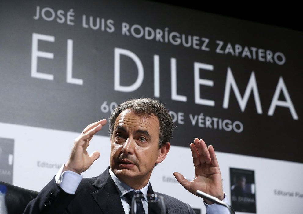 Foto: Zapatero, en la presentación de su libro 'El Dilema'. (Efe)