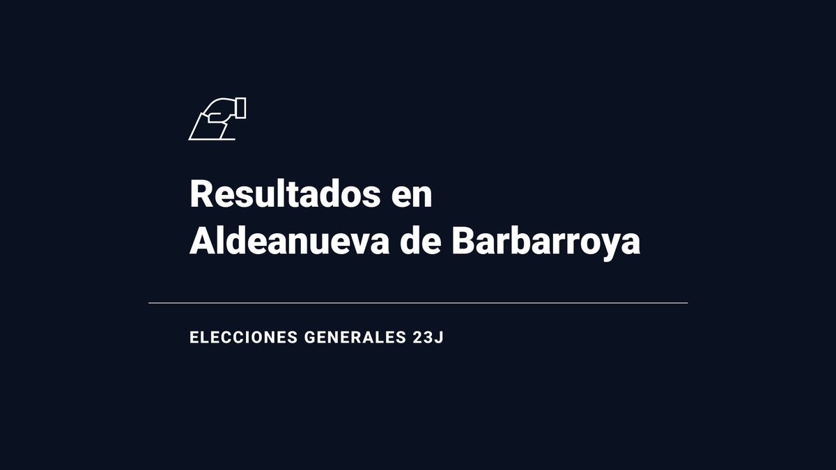 Votos, escaños, escrutinio y ganador en Aldeanueva de Barbarroya: resultados de las elecciones generales del 23 de julio del 2023