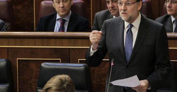 Foto: Mariano Rajoy durante una intervención en el Congreso. (EFE)