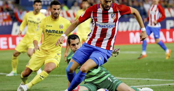 Foto: Yannick Carrasco, en acción durante el Atlético de Madrid - Villarreal. (EFE