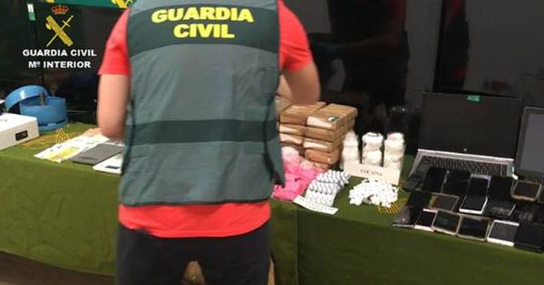 Foto: Operación contra el narcotráfico por la venta de la llamada 'Pantera Rosa' (Ministerio del Interior)