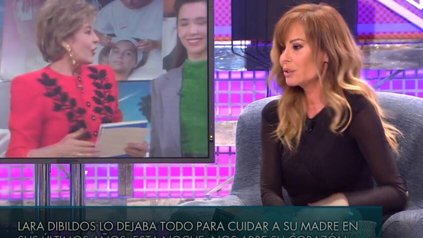 Lara Dibildos, en 'Sábado deluxe'. (Mediaset/Telecinco)