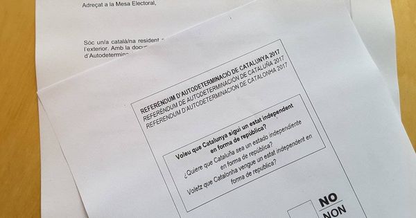 Foto: Papeleta del referéndum