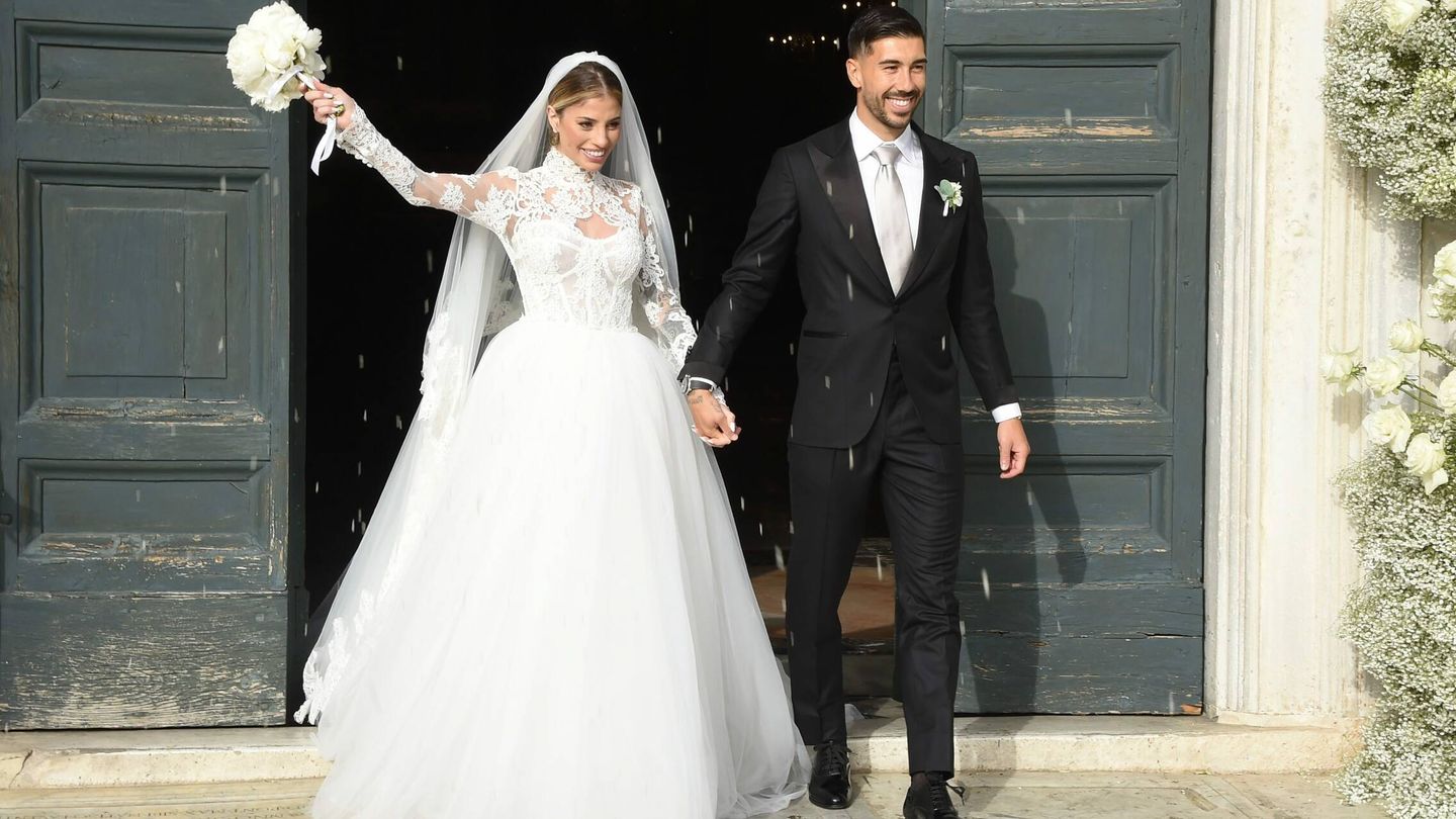 Los tres vestidos de novia de Chiara Nasti, la influencer italiana que ha dado el 'sí, quiero' al futbolista Mattia Zaccagni. (Cordon Press)