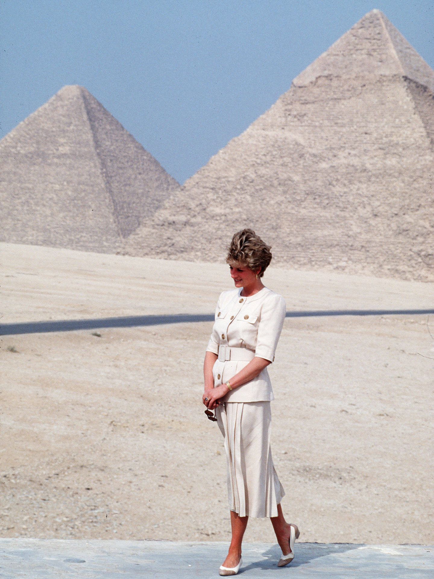 Lady Di, durante su viaje a Egipto. (Gtres)