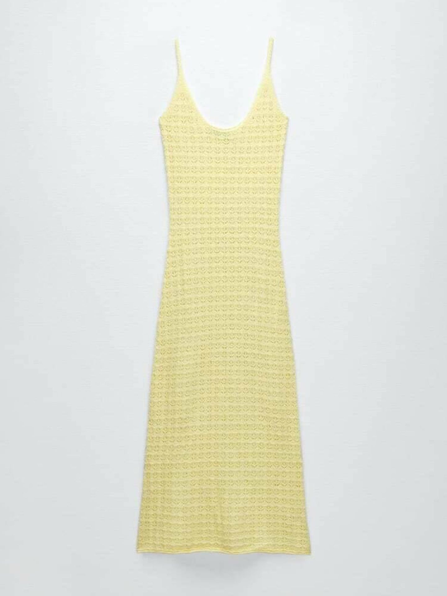 El vestido amarillo de la nueva colección de Zara. (Cortesía)