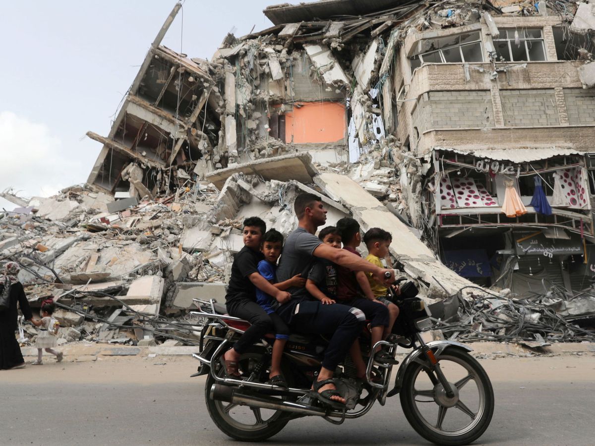 Foto: Destrozos provocados por el bombardeo israelí en Gaza. (Reuters)