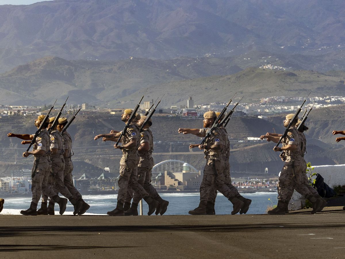 Foto: Brigada Canarias del Ejército de Tierra en 2023. (EFE/Quique Curbelo)