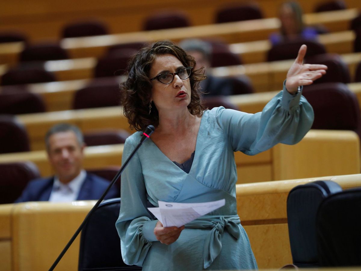 Foto: La ministra de Hacienda, María Jesús Montero, en el Senado. (EFE)