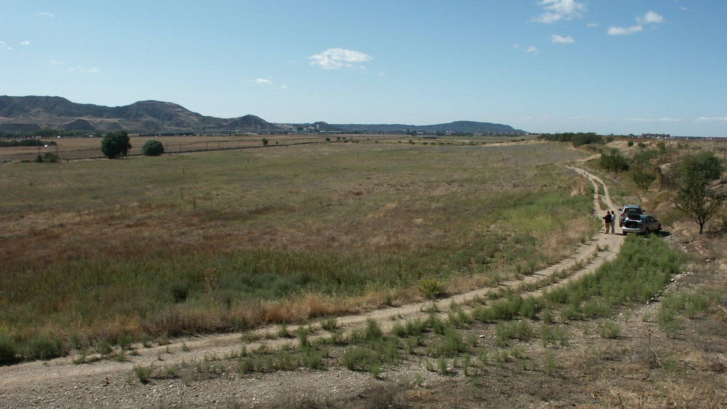 Los terrenos de la finca pública El Encín, en una foto en octubre de 2008, antes del campo de golf.