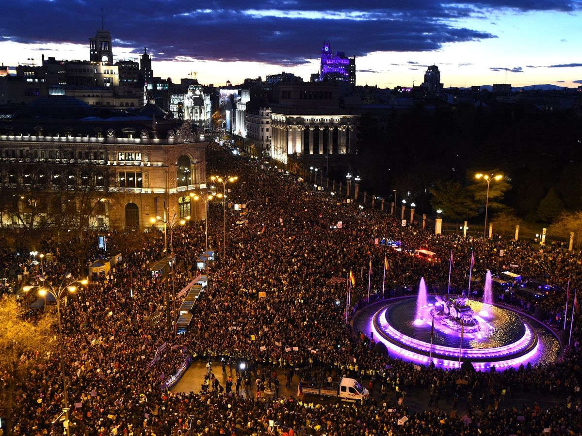 Foto: Manifestación en madrid con motivo del día internacional de la mujer
