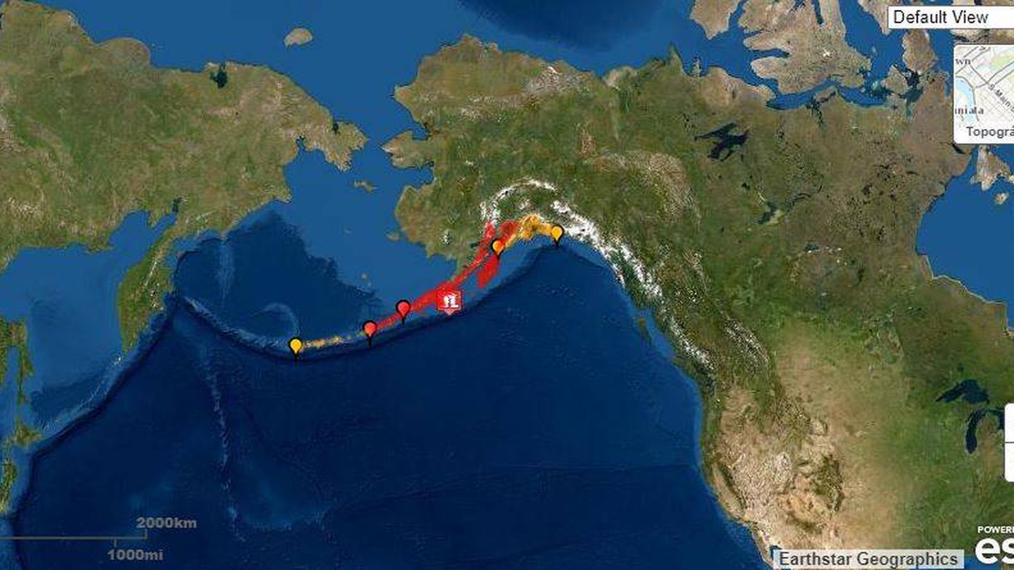 Zona afectada por el sismo y en alerta de tsunami