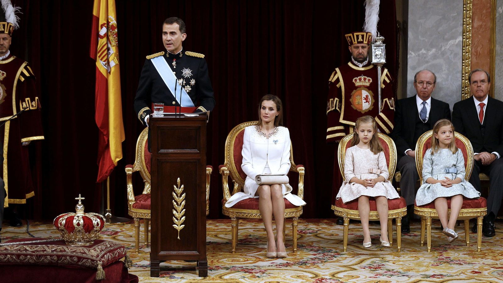 Foto: Felipe VI, durante su discurso de proclamación como Rey en el Congreso de los Diputados. (EFE)