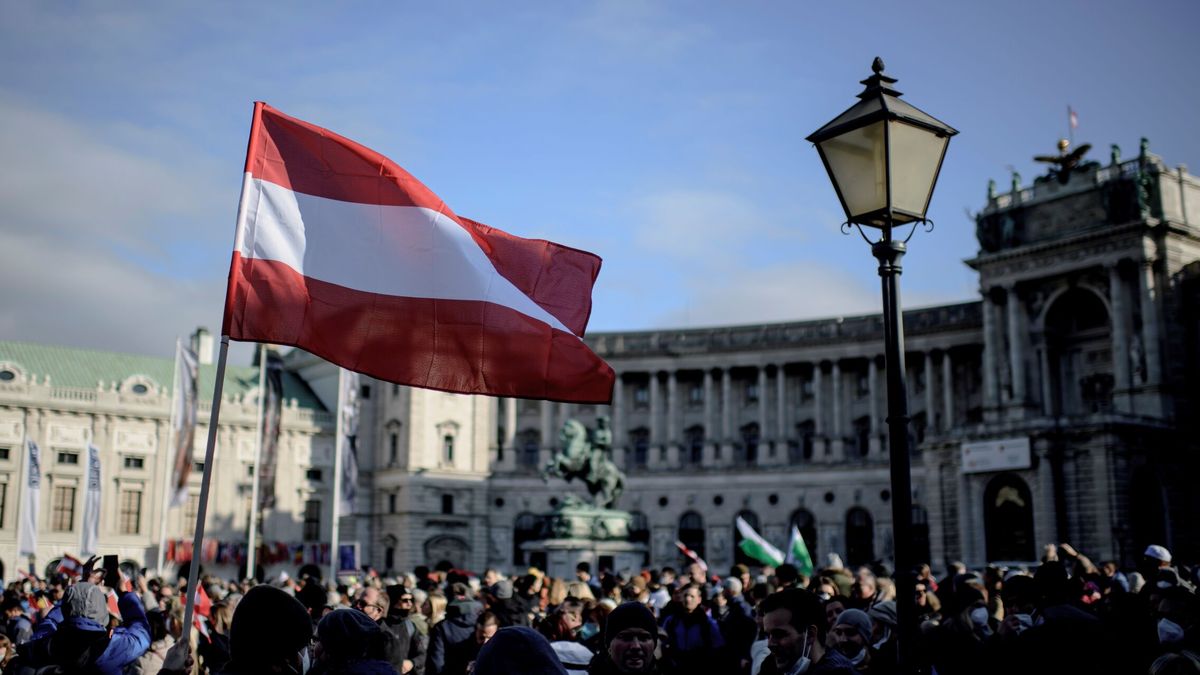 Miles de personas se manifiestan en Viena contra el nuevo confinamiento general