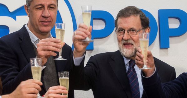 Foto: Albiol y Rajoy en un acto de campaña. (EFE)