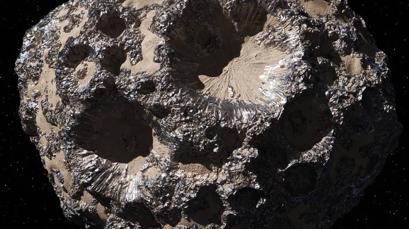 Foto: La superficie del asteroide Psycho. (NASA)