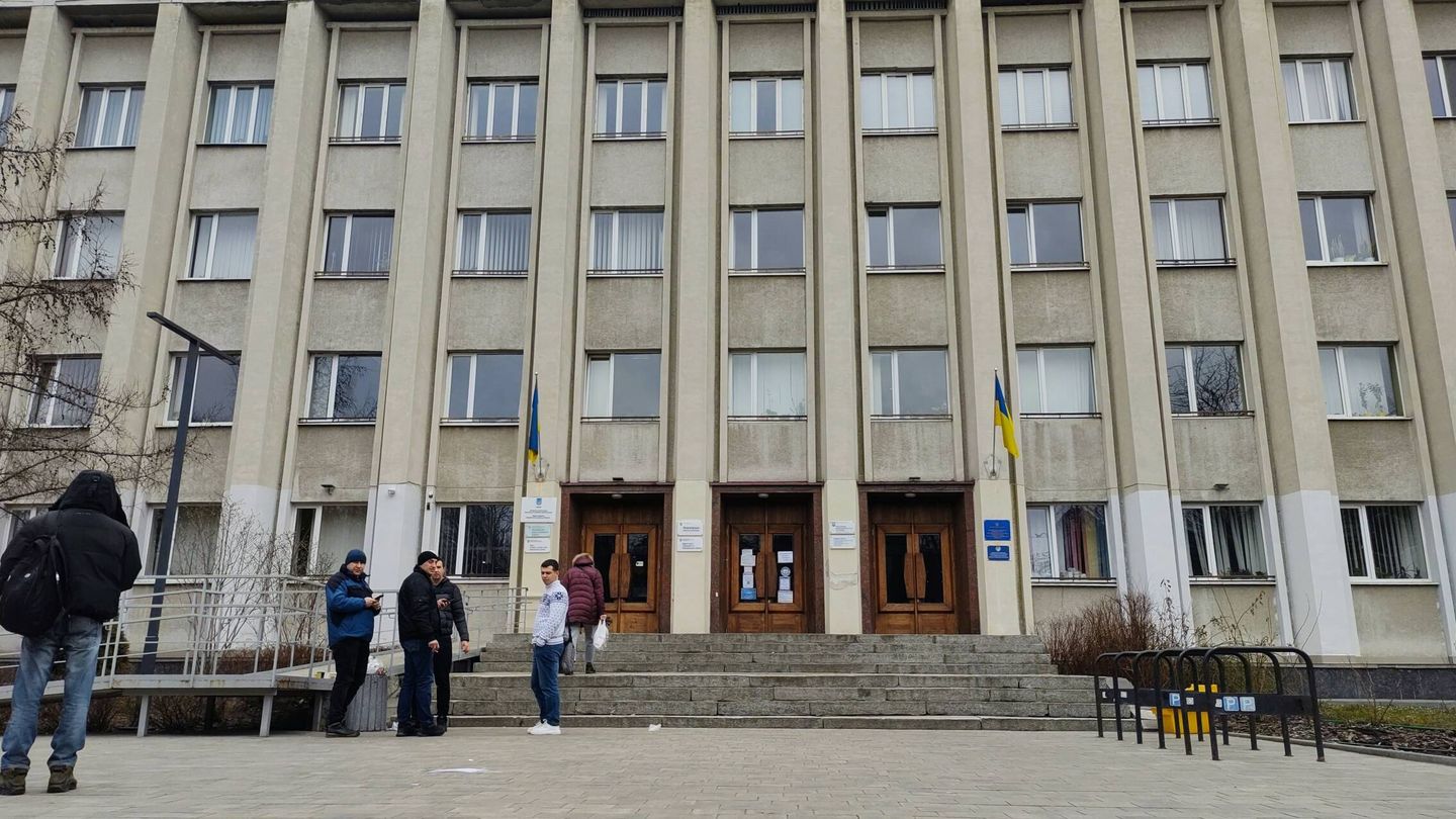 La fachada del edificio 85 de la calle General Chuprynky. (L. Proto)