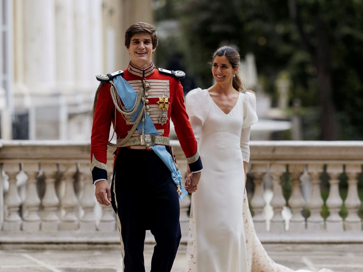 Foto: Los Condes de Osorno, el día de su boda. (Alejandra Ortiz/EFE)