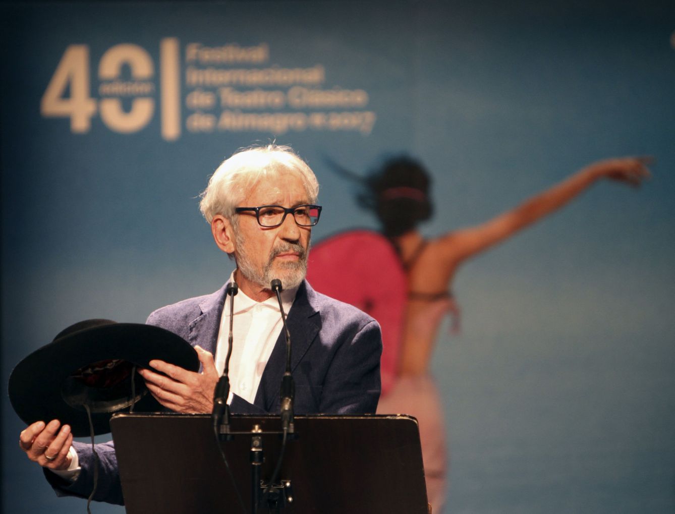 El actor José Sacristán durante al acto de entrega del XVII Premio Corral de Comedia (Efe)