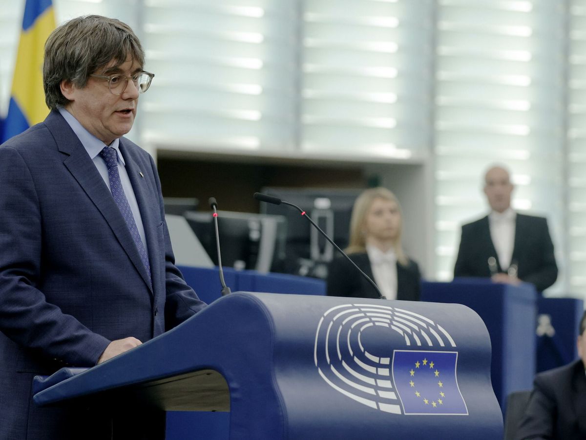 Foto: Carles Puigdemont, en el Parlamento Europeo. (EFE/Ronald Wittek)