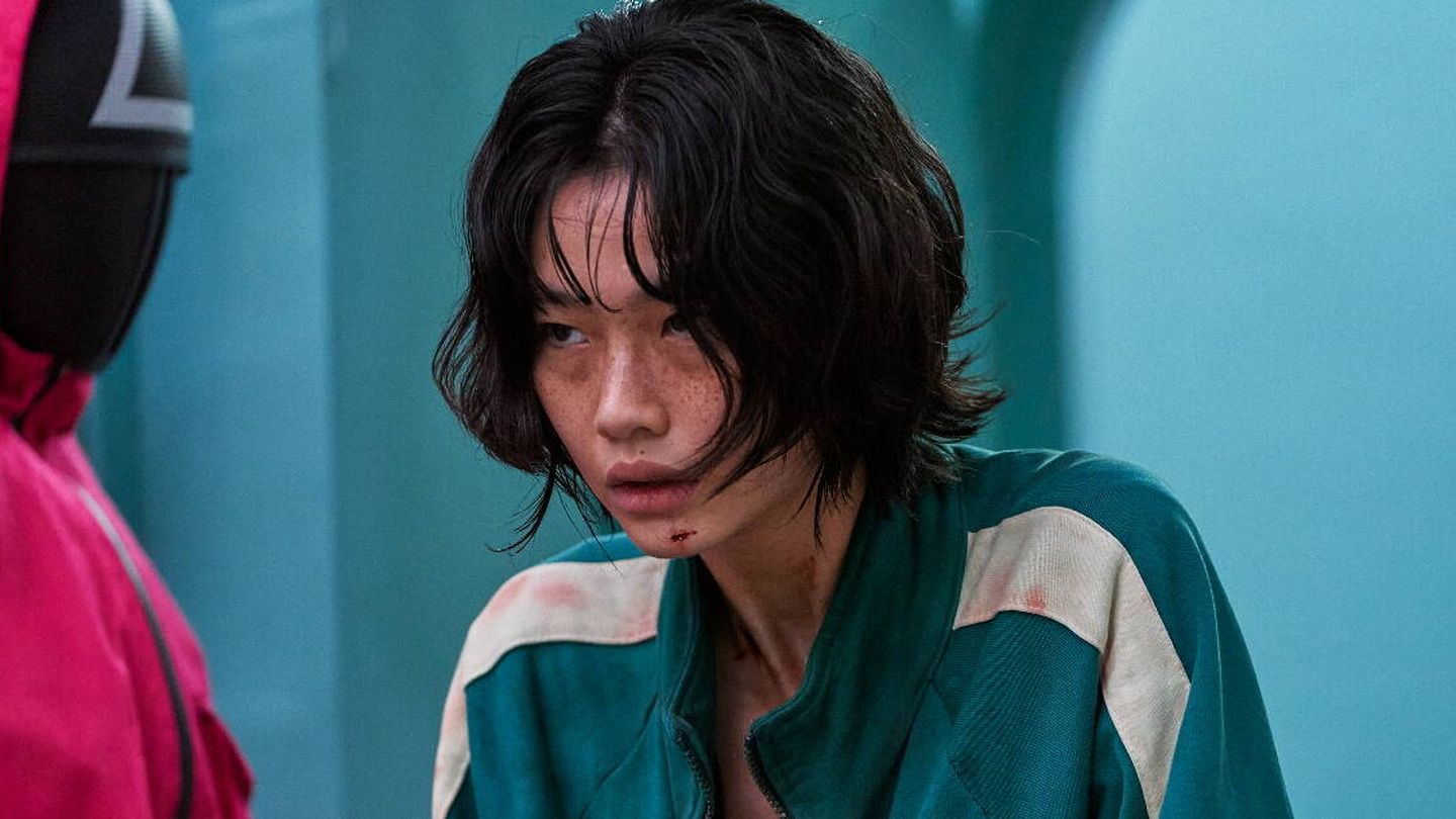 HoYeon Jung, interpretando a Kang Sae-byeok en 'El juego del calamar'. (Netflix)
