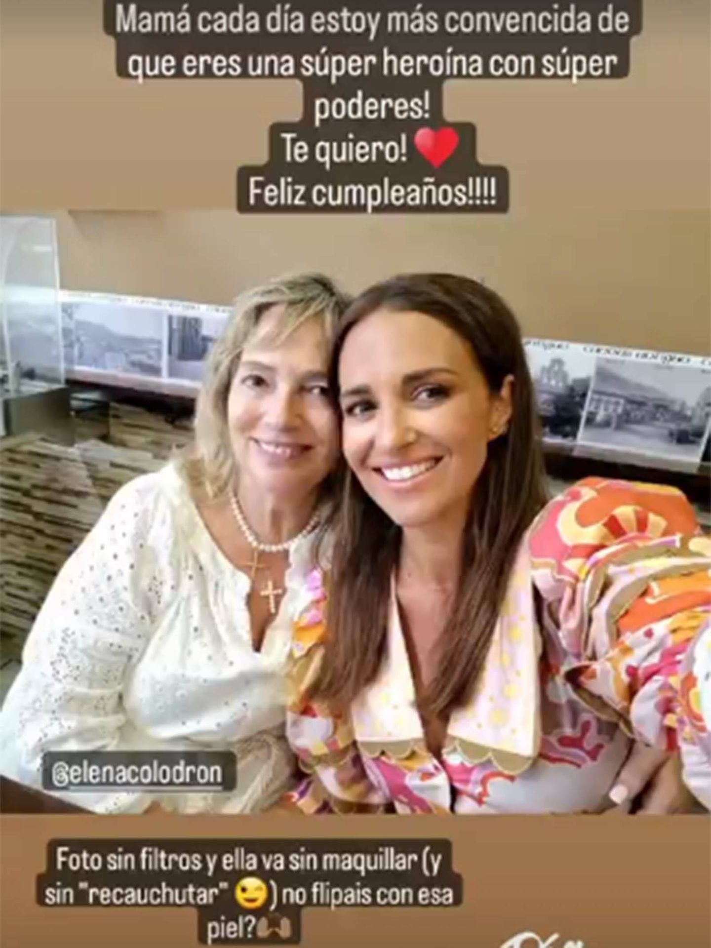 Paula Echevarría posa con su madre en redes sociales. (Instagram/@pau_eche)
