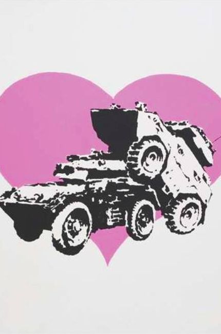'Every time I make love to you I think of someone else', Banksy (Galeria Vroom 