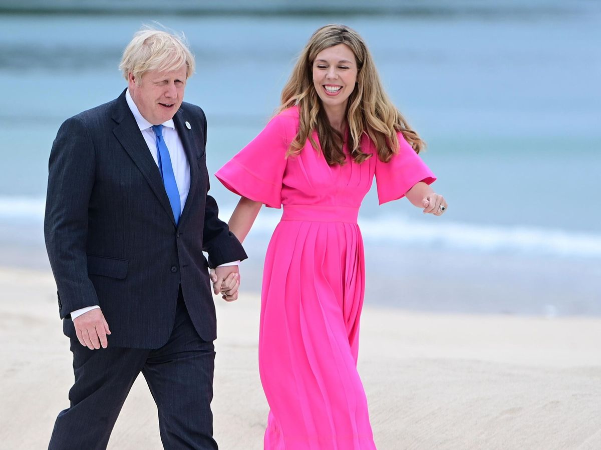 Foto: Boris Johnson y su mujer, Carrie, en una imagen de archivo. (EFE)