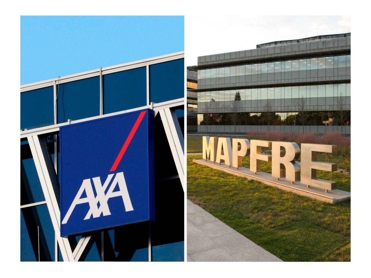 Foto: Logo de AXA y Mapfre. (Reuters/Yves Herman/Europa Press)