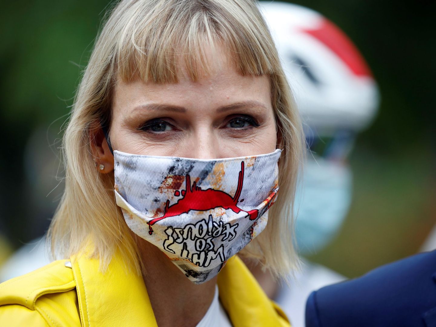 La princesa Charlène de Mónaco asiste a la primera etapa del Tour de Francia. (EFE)