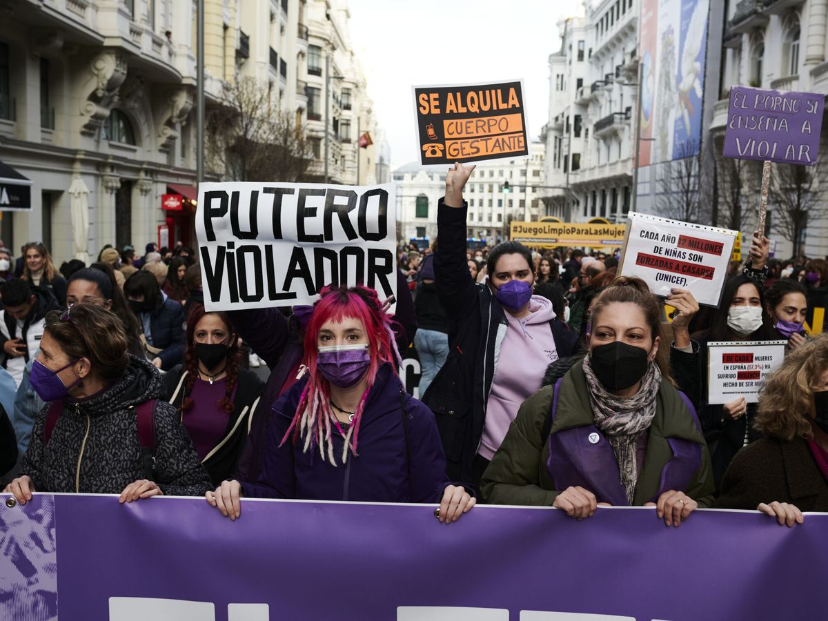 Foto: Manifestación del movimiento feminista de Madrid. (EFE/Luca Piergiovanni)