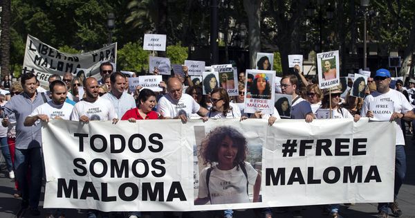 Foto: Familia maloma morales pide liberaciÓn en manifestaciÓn sevilla