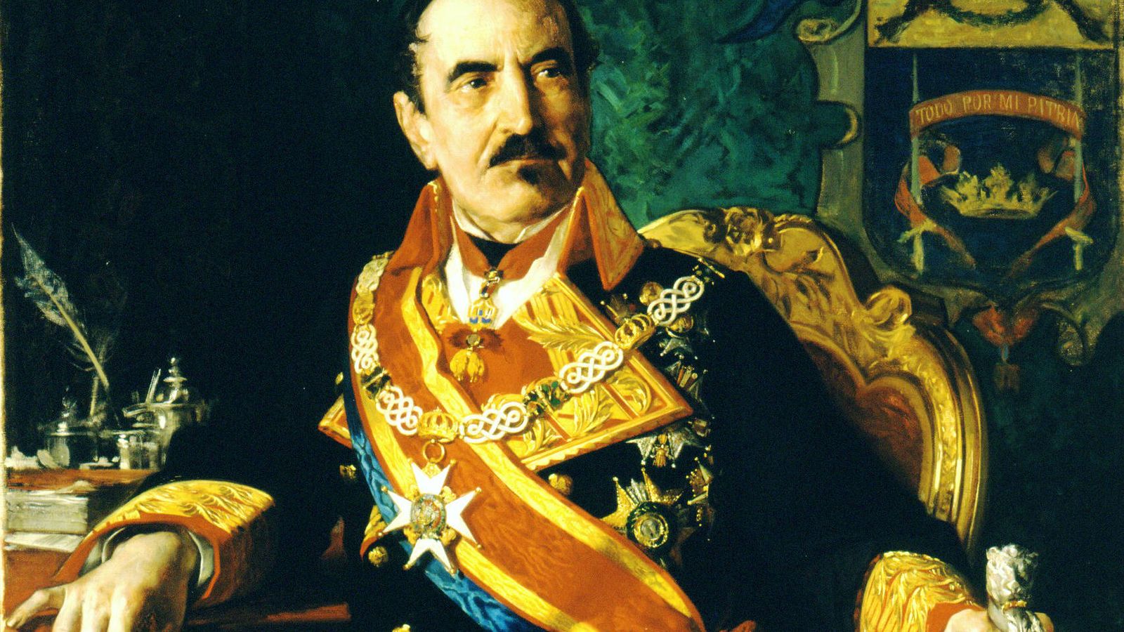 Foto: Retrato de Baldomero Espartero. (Casado de Alisal, 1872)